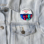 Internationale Vrouwendag | Pop Art Ronde Button 5,7 Cm (In situ)