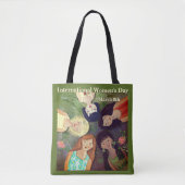 Internationale Vrouwendag Portret van de vrouw Gro Tote Bag (Voorkant)