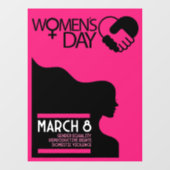 Internationale Vrouwendag Raamsticker (Vel)