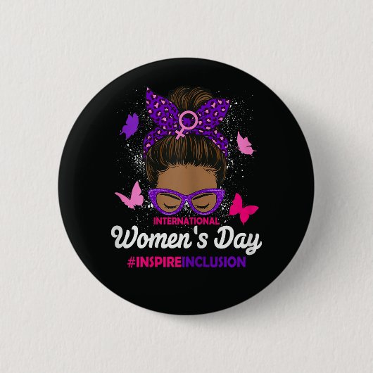 Internationale Vrouwendag Ronde Button 5,7 Cm (Voorkant)
