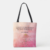 Internationale Vrouwendag Roze Vrouwelijk Tote Bag (Achterkant)