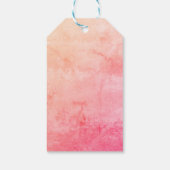 Internationale Vrouwendag Roze Vrouwenportretten Cadeaulabel (Achterkant)