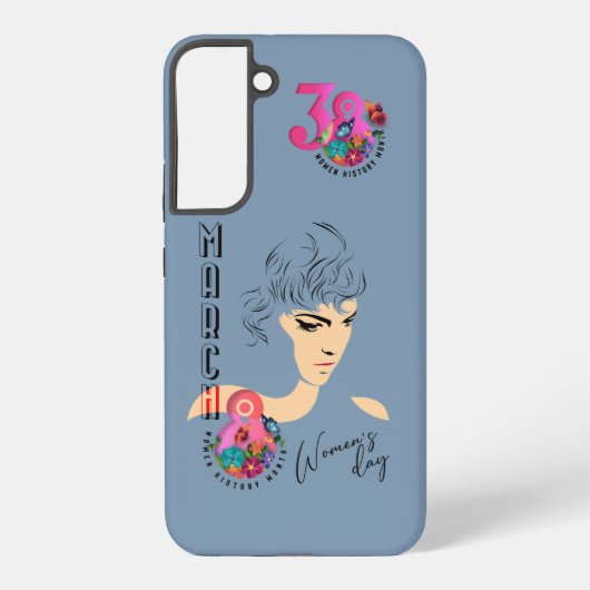 Internationale Vrouwendag | Samsung Galaxy Hoesje (Achterkant)