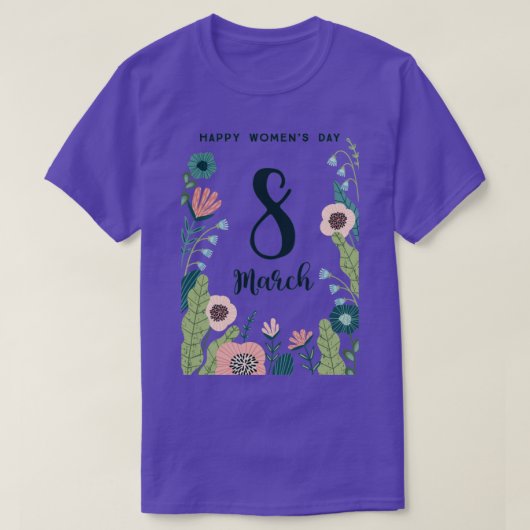 Internationale Vrouwendag Shirt maart 8 2020 (Design voorkant)