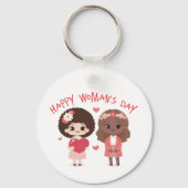 Internationale Vrouwendag Sleutelhanger (Voorkant)