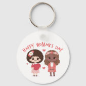 Internationale Vrouwendag Sleutelhanger (Achterkant)