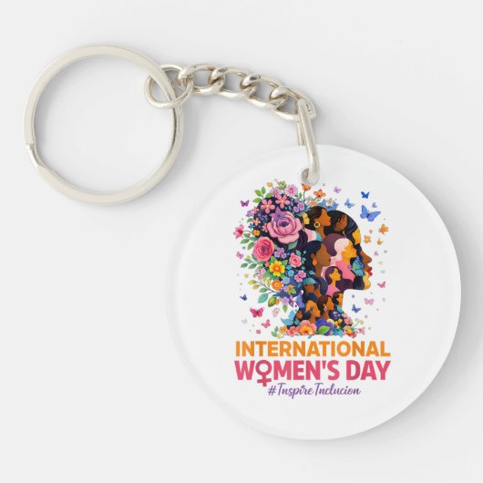 Internationale Vrouwendag Sleutelhanger (Voorkant)