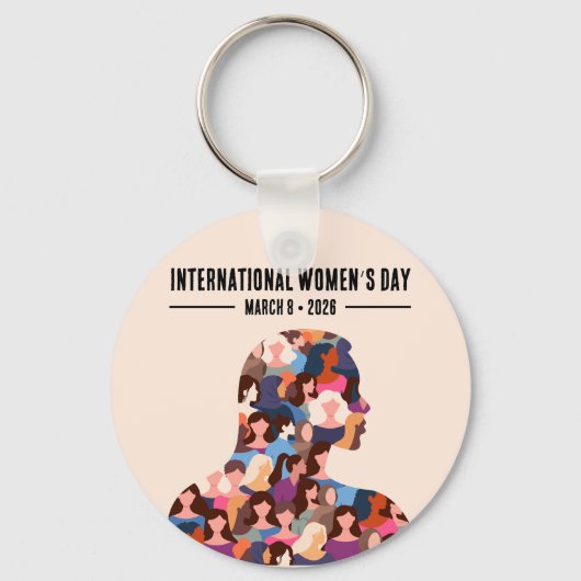 Internationale Vrouwendag Sleutelhanger (Voorkant)