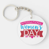 Internationale Vrouwendag Sleutelhanger (Voorkant)