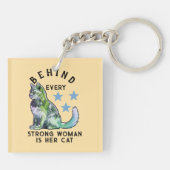 Internationale vrouwendag sleutelhanger (Achterkant)