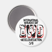 Internationale Vrouwendag | Snellere actie Magneet (Voorkant / Achterkant)