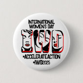 Internationale Vrouwendag | Snellere actie Ronde Button 5,7 Cm (Voorkant)