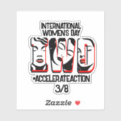 Internationale Vrouwendag | Snellere actie Sticker (Vel)