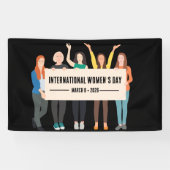 Internationale Vrouwendag Spandoek (Horizontaal)