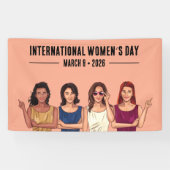 Internationale Vrouwendag Spandoek (Horizontaal)