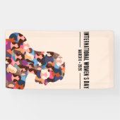 Internationale Vrouwendag Spandoek (Horizontaal)