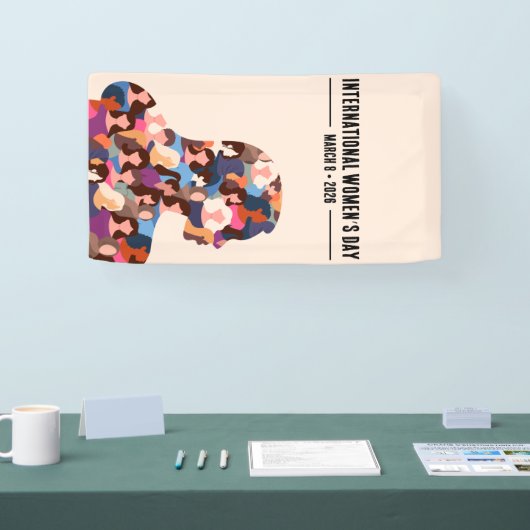 Internationale Vrouwendag Spandoek (Beurs)