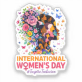 Internationale Vrouwendag Sticker (Voorkant)