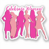 Internationale Vrouwendag Sticker (Voorkant)