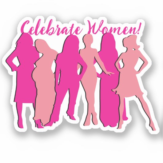 Internationale Vrouwendag Sticker (Voorkant)