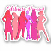 Internationale Vrouwendag Sticker (Voorkant)