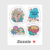 Internationale vrouwendag sticker set (Vel)