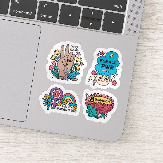 Internationale vrouwendag sticker set (Detail)