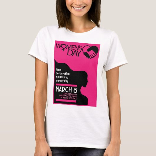 Internationale Vrouwendag T-shirt (Voorkant)