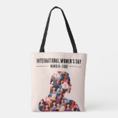 Internationale Vrouwendag Tote Bag (Achterkant)
