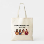 Internationale Vrouwendag Tote Bag (Achterkant)