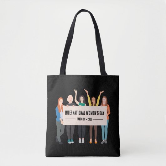 Internationale Vrouwendag Tote Bag (Voorkant)