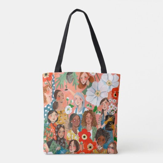 Internationale Vrouwendag Tote Bag (Achterkant)
