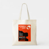 Internationale Vrouwendag Tote Bag (Achterkant)