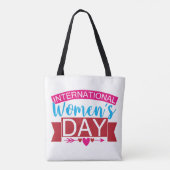 Internationale Vrouwendag Tote Bag (Achterkant)