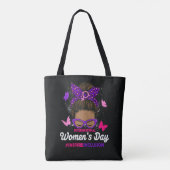 Internationale Vrouwendag Tote Bag (Achterkant)