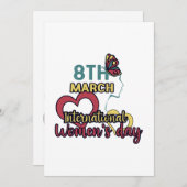 Internationale Vrouwendag van 8 maart Kaart (Voorkant / Achterkant)