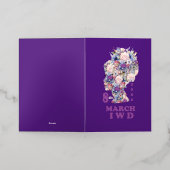 Internationale Vrouwendag: Vier Feminini Folie Wenskaart (Buiten Laag)