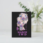 Internationale Vrouwendag: Vier feministe Briefkaart (Staand voorkant)