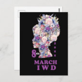 Internationale Vrouwendag: Vier feministe Briefkaart (Voorkant / Achterkant)