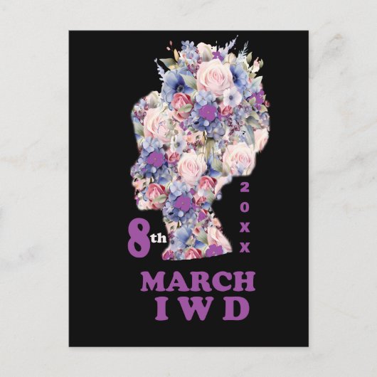 Internationale Vrouwendag: Vier feministe Briefkaart (Voorkant)