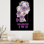 Internationale Vrouwendag: Vier feministe Poster (Keuken)