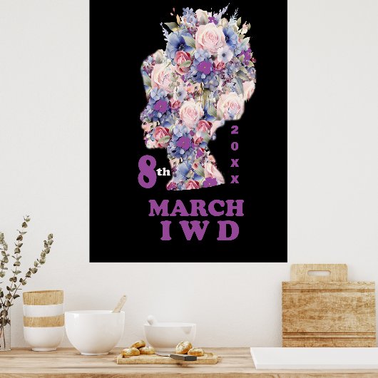 Internationale Vrouwendag: Vier feministe Poster (Keuken)