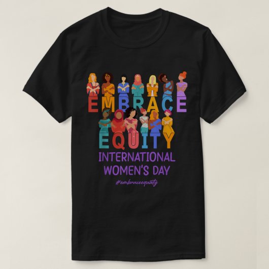 Internationale Vrouwendag vieren Eq T-shirt (Design voorkant)