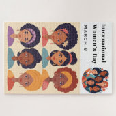 Internationale Vrouwendag viert 8 maart Legpuzzel (Horizontaal)