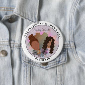 Internationale Vrouwendag voor iedereen Ronde Button 4,0 Cm (In situ)