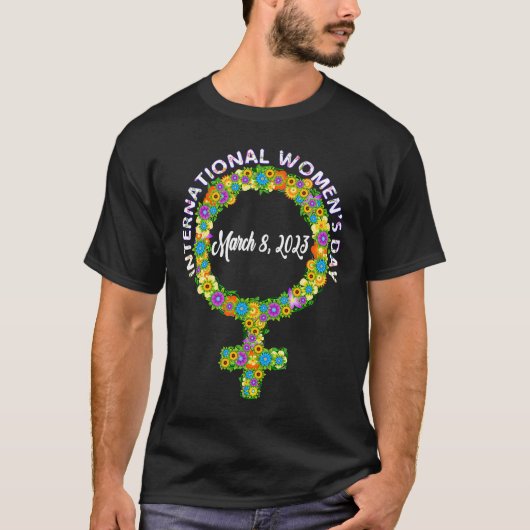 Internationale vrouwendag - vrouw - Symboolventila T-shirt (Voorkant)