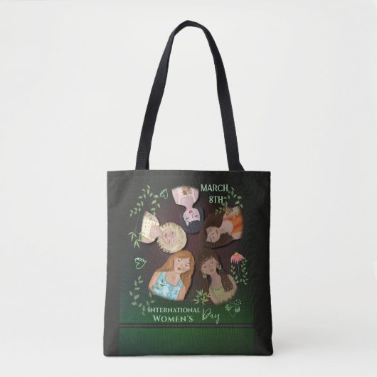 Internationale Vrouwendag Vrouwelijke Portretten Z Tote Bag (Voorkant)