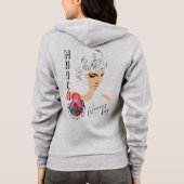 Internationale Vrouwendag | Vrouwen met volle rits Hoodie (Achterkant)