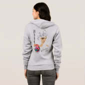 Internationale Vrouwendag | Vrouwen met volle rits Hoodie (Achterkant volledig)