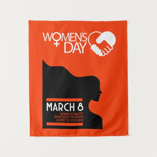 Internationale Vrouwendag Wandkleed (Voorkant)